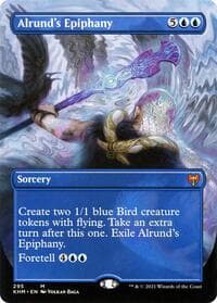 Alrund's Epiphany (Borderless) - Kaldheim - Magic: The Gathering card