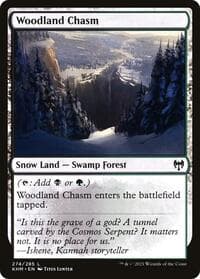 Woodland Chasm - Kaldheim - Magic: The Gathering card