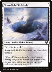 Snowfield Sinkhole - Kaldheim - Magic: The Gathering card