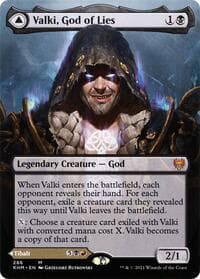 Valki, God of Lies (Borderless) - Kaldheim - Magic: The Gathering card
