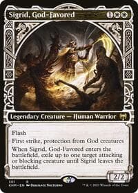 Sigrid, God-Favored (Showcase) - Kaldheim - Magic: The Gathering card