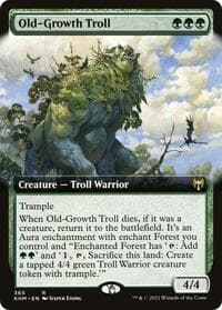 Old-Growth Troll (Extended Art) - Kaldheim - Magic: The Gathering card