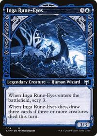 Inga Rune-Eyes (Showcase) - Kaldheim - Magic: The Gathering card