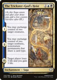 The Trickster-God's Heist - Kaldheim - Magic: The Gathering card