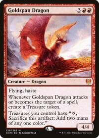 Goldspan Dragon - Kaldheim - Magic: The Gathering card