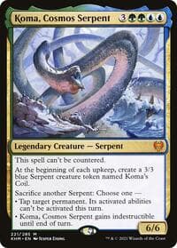 Koma, Cosmos Serpent - Kaldheim - Magic: The Gathering card