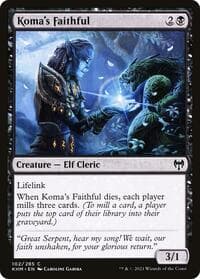 Koma's Faithful - Kaldheim - Magic: The Gathering card