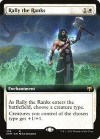 Rally the Ranks (Extended Art) - Kaldheim - Magic: The Gathering card