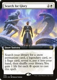 Search for Glory (Extended Art) - Kaldheim - Magic: The Gathering card