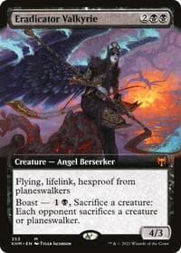 Eradicator Valkyrie (Extended Art) - Kaldheim - Magic: The Gathering card