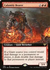 Calamity Bearer (Extended Art) - Kaldheim - Magic: The Gathering card