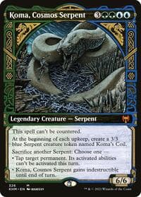 Koma, Cosmos Serpent (Showcase) - Kaldheim - Magic: The Gathering card
