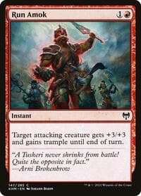 Run Amok - Kaldheim - Magic: The Gathering card