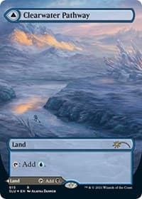 Clearwater Pathway (Borderless) - Secret Lair Series - Magic: The Gathering card