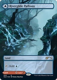 Riverglide Pathway (Borderless) - Secret Lair Series - Magic: The Gathering card