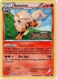 Arcanine - 12/99 (Prerelease) [Staff] - Black and White Promos - Pokemon card