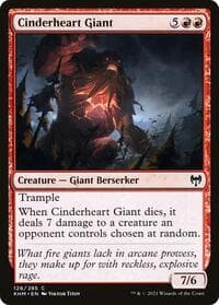 Cinderheart Giant - Kaldheim - Magic: The Gathering card