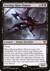 Burning-Rune Demon - Kaldheim - Magic: The Gathering card