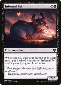 Infernal Pet - Kaldheim - Magic: The Gathering card