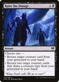 Raise the Draugr - Kaldheim - Magic: The Gathering card