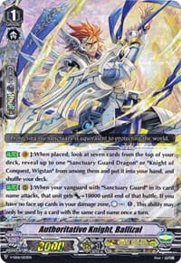 Authoritative Knight, Ballizal (RRR Foil) - V-SS06: Valiant Sanctuary - Cardfight Vanguard card