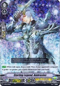 Starting Legend, Ambrosius (RRR Foil) - V-SS06: Valiant Sanctuary - Cardfight Vanguard card