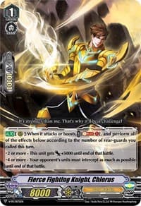 Fierce Fighting Knight, Chlorus - V Promo Cards - Cardfight Vanguard card