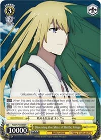 Observing the State of Battle, Kingu - Fate/Grand Order Absolute Demonic Front: Babylonia - Weiss Schwarz card