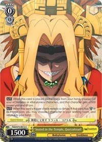Seated in the Temple, Quetzalcoatl - Fate/Grand Order Absolute Demonic Front: Babylonia - Weiss Schwarz card