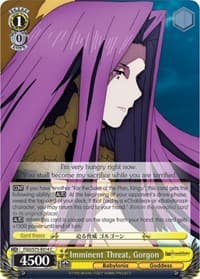 Imminent Threat, Gorgon - Fate/Grand Order Absolute Demonic Front: Babylonia - Weiss Schwarz card