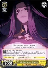 Act of Madness, Gorgon - Fate/Grand Order Absolute Demonic Front: Babylonia - Weiss Schwarz card