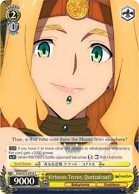 Virtuous Terror, Quetzalcoatl - Fate/Grand Order Absolute Demonic Front: Babylonia - Weiss Schwarz card