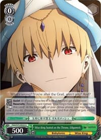 Wise King Seated on the Throne, Gilgamesh - Fate/Grand Order Absolute Demonic Front: Babylonia - Weiss Schwarz card