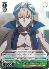 Sudden Visit, Gilgamesh - Fate/Grand Order Absolute Demonic Front: Babylonia - Weiss Schwarz card