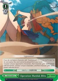 Operation Marduk Blitz - Fate/Grand Order Absolute Demonic Front: Babylonia - Weiss Schwarz card
