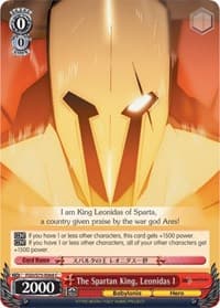 The Spartan King, Leonidas I - Fate/Grand Order Absolute Demonic Front: Babylonia - Weiss Schwarz card