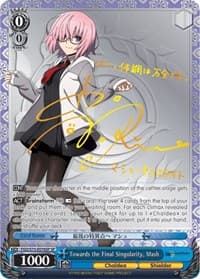 Towards the Final Singularity, Mash (SP) - Fate/Grand Order Absolute Demonic Front: Babylonia - Weiss Schwarz card