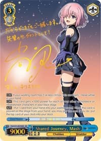 Shared Journey, Mash (SEC) - Fate/Grand Order Absolute Demonic Front: Babylonia - Weiss Schwarz card