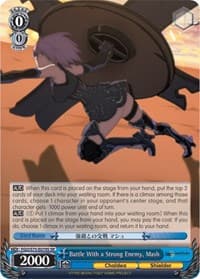 Battle With a Strong Enemy, Mash (SR) - Fate/Grand Order Absolute Demonic Front: Babylonia - Weiss Schwarz card