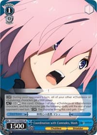 Coordination with Comrades, Mash (SR) - Fate/Grand Order Absolute Demonic Front: Babylonia - Weiss Schwarz card