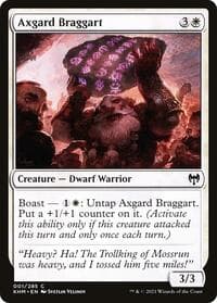 Axgard Braggart - Kaldheim - Magic: The Gathering card