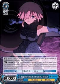 Supporting Comrades, Mash - Fate/Grand Order Absolute Demonic Front: Babylonia - Weiss Schwarz card