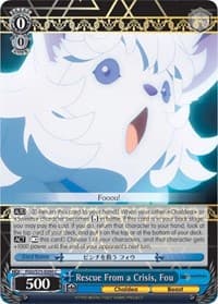 Rescue From a Crisis, Fou - Fate/Grand Order Absolute Demonic Front: Babylonia - Weiss Schwarz card