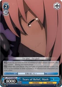 Tears of Relief, Mash - Fate/Grand Order Absolute Demonic Front: Babylonia - Weiss Schwarz card