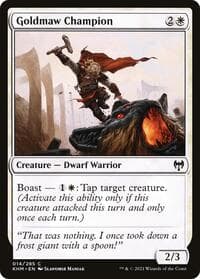 Goldmaw Champion - Kaldheim - Magic: The Gathering card