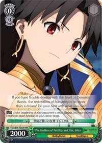 The Goddess of Fertility and War, Ishtar (RRR) - Fate/Grand Order Absolute Demonic Front: Babylonia - Weiss Schwarz card