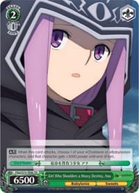 Girl Who Shoulders a Heavy Destiny, Ana - Fate/Grand Order Absolute Demonic Front: Babylonia - Weiss Schwarz card