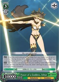 Power of a Goddess, Ishtar - Fate/Grand Order Absolute Demonic Front: Babylonia - Weiss Schwarz card