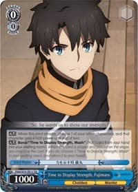 Time to Display Strength, Fujimaru - Fate/Grand Order Absolute Demonic Front: Babylonia - Weiss Schwarz card