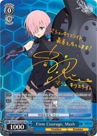 Firm Courage, Mash (SP) - Fate/Grand Order Absolute Demonic Front: Babylonia - Weiss Schwarz card